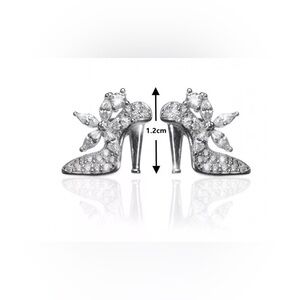 925 Silver Filled Stud Shoe Earring